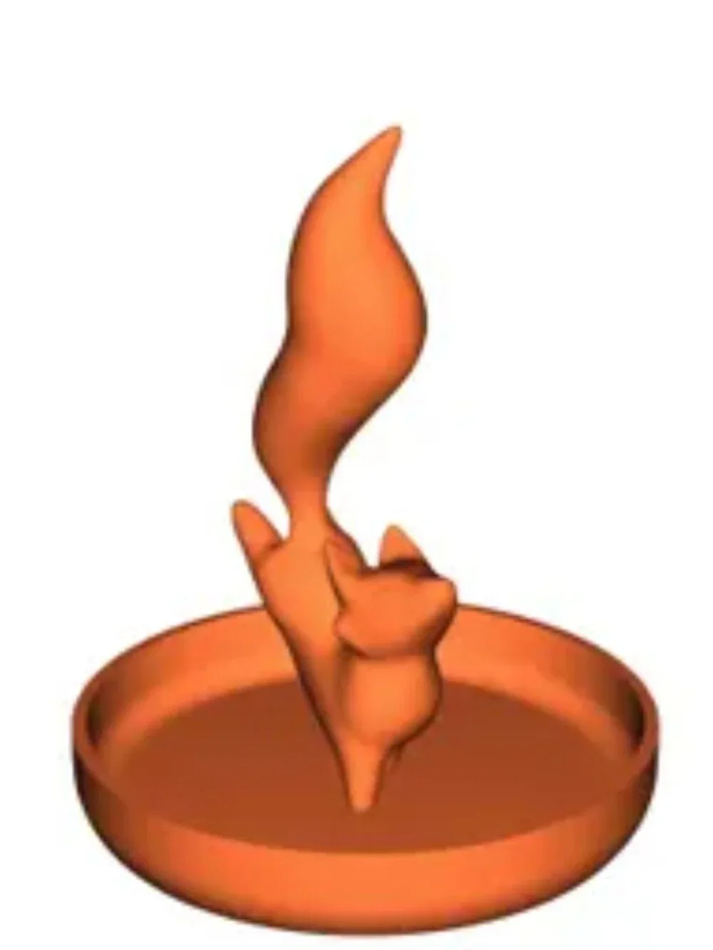 Dancing Fox Ring Dish Jewelry Holder & Trinket Tray